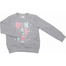 Свитшот для девочки Luna Kids 1 р.98 серый меланж