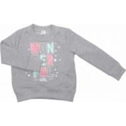 Свитшот для девочки Luna Kids 1 р.98 серый меланж
