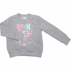 Свитшот для девочки Luna Kids 1 р.116 серый меланж