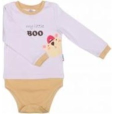 Боди для мальчика Colibrі с длинным рукавом my little boo р.62 бежевый/соломенный CLB004