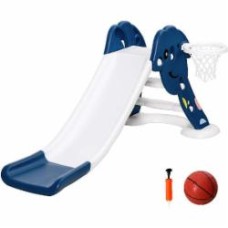 Горка Luna Kids 2в1 баскетбол голубой с белым ABST-H14