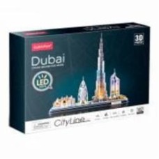 3D-пазл CubicFun City Line с LED-подсветкой Дубай L523h