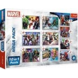 Игра-пазл Trefl 10в1 Герои Марвелл 90374