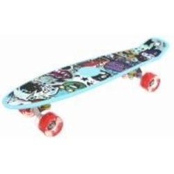 Скейтборд MaxxPro kids LS-P2206G 55,9х15,3 бирюзовый