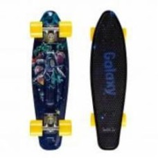 Скейтборд Qkids DESK00003 GALAXY spaceman черный с рисунком