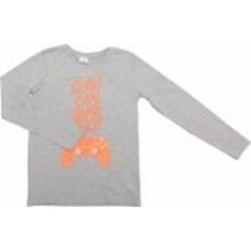 Реглан для девочки Luna Kids Girls р.134 серый меланж