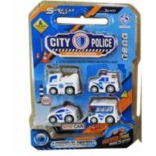Машинка DIY TOYS Набор полицейских авто 4 шт. в ассортименте 6809355