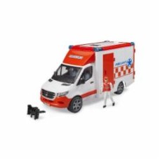 Игрушечный набор Bruder Автомобиль MB Sprinter скорая помощь с фигуркой 1:16 02676