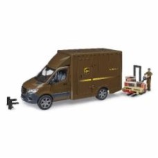 Игрушечный набор Bruder Автомобиль MB Sprinter курьер UPS с фигуркой и аксессуарами 1:16 02678