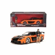 Машинка Jada 1:24 Форсаж 9 Mazda RX-7 с фигуркой Хана 253205002