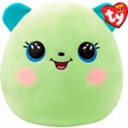 Мягкая игрушка TY Squish-A-Boos мишка Clover 20 см зеленый 39227