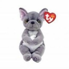 Мягкая игрушка TY Beanie Bellies Серый пес Wilfred 22 см серый 40596