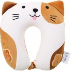 Подушка дорожная Bewalker Котик 28х28 см разноцветный BMPMIX0708/ neck pillow