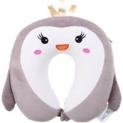 Подушка дорожная Bewalker Принцесса 28х28 см серый BMPMIX0726/ neck pillow
