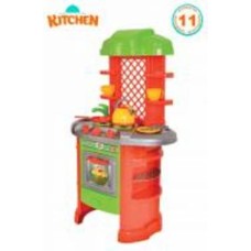 Игровой набор ТехноК Кухня оранжевая с посудой 847