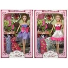 Кукла DIY TOYS модница с одеждой, обувью и аксессуарами, в ассортименте 6809381