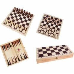 Игра настольная Nota Bene 3в1 шахматы, нарды, шашки GT1025 Игра настольная Nota Bene 3в1 шахматы, нарды, шашки GT1025