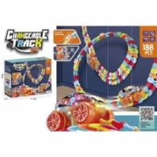 Трек гибкий FENGBA TOYS 188 элементов со световым эффектом 44,5х7х36 см SA210570
