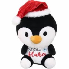 Мягкая игрушка Luna Kids Рождественская Пингвин 25 см черный DT240664