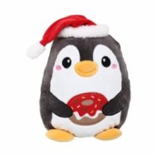Мягкая игрушка Luna Kids Рождественская Пингвин 25 см серый DT240589