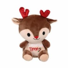 Мягкая игрушка Luna Kids Рождественская Олень 18 см коричневый DT240665