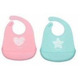 Нагрудник детский Canpol Babies Pastel розовый 74/024_pin
