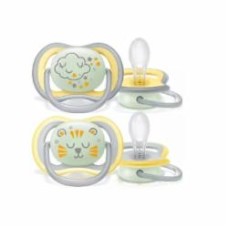 Пустышка Philips Avent Ultra Air Ночная 18м+ 2 шт нейтральная