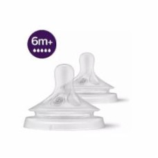 Набор сосок Philips Avent Natural быстрый поток от 6м+ 2 шт. SCY965/02