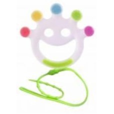 Прорезыватель силиконовый Baby Team Веселое колечко с держателем