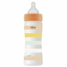 Бутылочка Chicco Well-Being Colors 2м+ 250 мл оранжевая (28623.31)