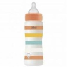 Бутылочка Chicco Well-Being Colors 4м+ 330 мл оранжевая (28637.31)