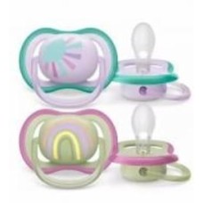 Пустышка ортодонтическая Philips Avent Ultra Air 0-6 мес. 2 шт. SCF085/59