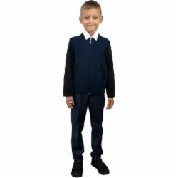 Бомбер для мальчика ART KNIT р.128 синий Бомбер для мальчика ART KNIT р.128 синий