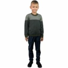 Джемпер для мальчика ART KNIT Трио р.140 хаки