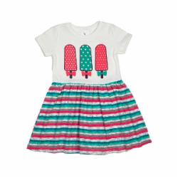 Платье Luna Kids полоска р.92 малиновый