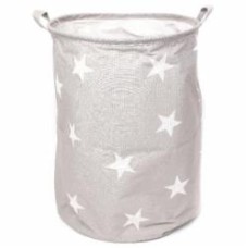 Корзина для игрушек Luna Kids Звездочки 40x40x50 см серый E005410
