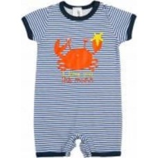 Песочник для мальчика Luna Kids Краб р.68 синий