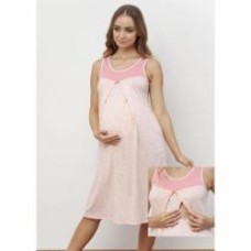 Ночная рубашка для беременных Happy Mom р. M №1170/12020 розовый