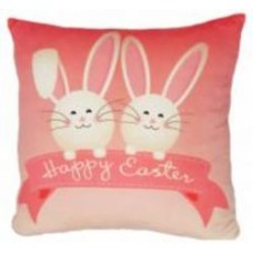 Подушка декоративная Анна «Happy Easter» 35 см молочно-розовый