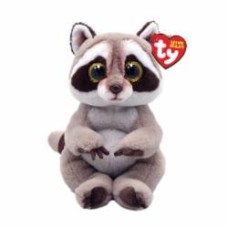 Мягкая игрушка TY BEANIE BELLIES Енот PETEY 22 см светло-серый 41284