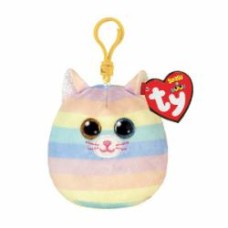 Мягкая игрушка TY SQUISH-A-BOOS Кошка HEATHER 12 см разноцветный 39561