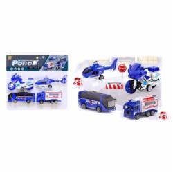 Игрушечный набор Qunxing Toys Спецтехника Полицейская служба BQ600-7