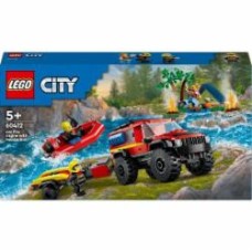 Конструктор LEGO City Пожарный внедорожник со спасательной лодкой 60412