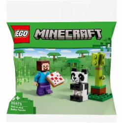 Конструктор LEGO Minecraft Стив и малыш-панда 30672