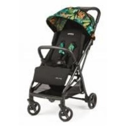 Коляска прогулочная Peg-Perego Selfie Jaguars черный с тропическим рисунком