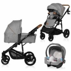 Коляска 3 в 1 Lionelo Mari Tour 3in1 Grey Stone