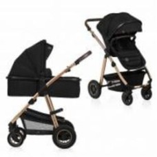 Коляска универсальная 2 в 1 Lionelo AMBER 2 BLACK ONYX