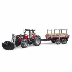 Трактор с прицепом Bruder Massey Ferguson 1:16 02046