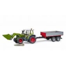 Трактор Bruder Fendt Vario 211 с передним погрузчиком и прицепом 1:16 02182