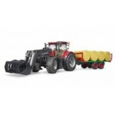 Машинка Bruder Case IH Optum 300CVX с прицепом для тюков 1:16 03198
